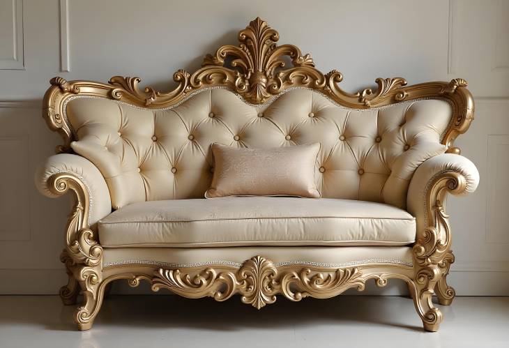 Rococo Grandeur Classic Handmade Furniture with Carvings